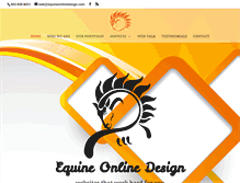 Tablet Screenshot of equineonlinedesign.com